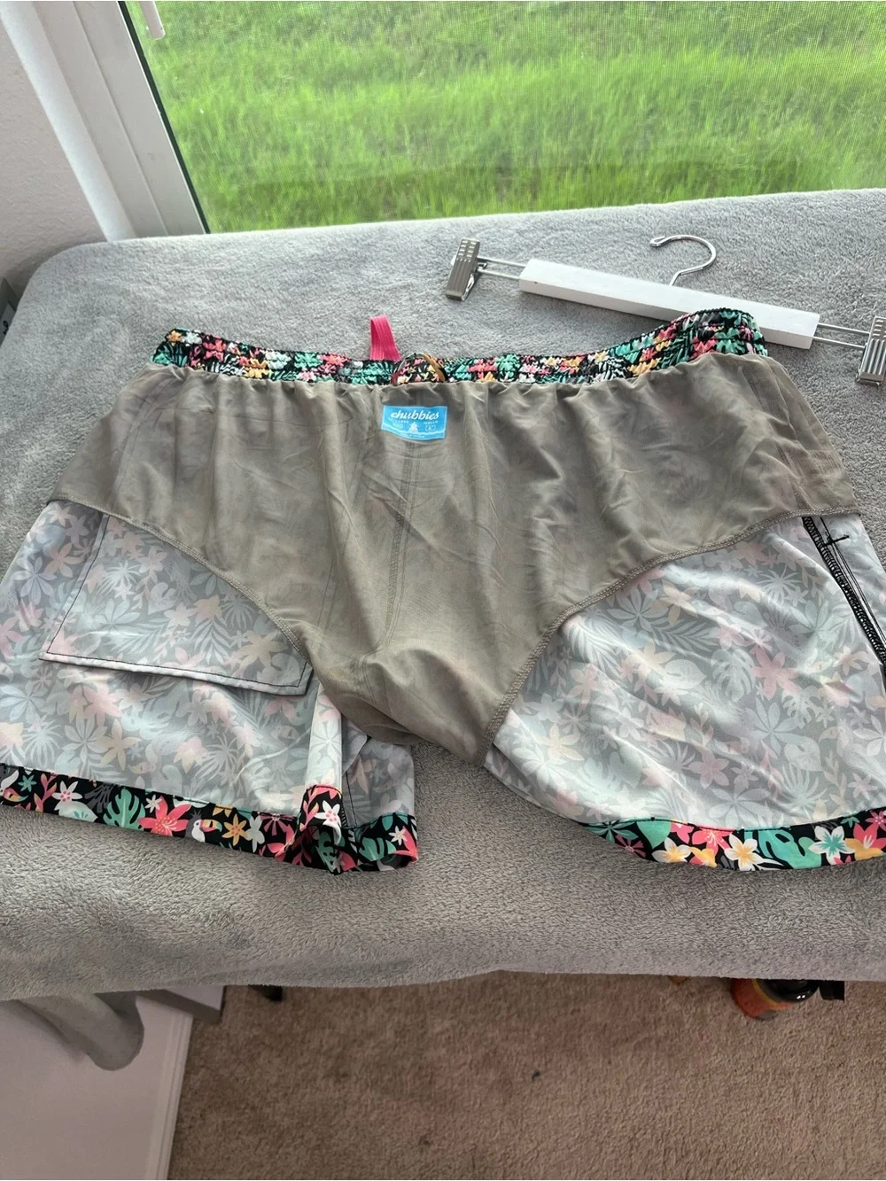 Chubbies The Bloomerangs Stretch‎ Swim Trunks 4” size XXL